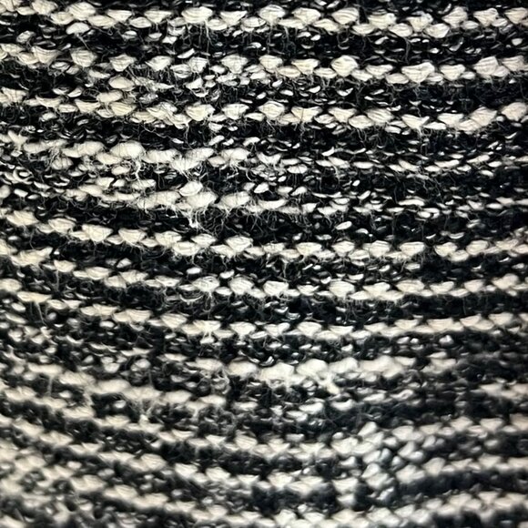 Talbots Petites 2P Berkeley Black & White Tweed Knit Blazer Nubby Cozy - Picture 7 of 11